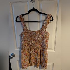 Floral Smocked Top